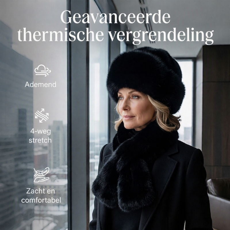 Winter pluche verdikte sjaal en muts warme set