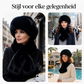 Winter pluche verdikte sjaal en muts warme set