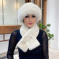 Winter pluche verdikte sjaal en muts warme set
