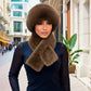 Winter pluche verdikte sjaal en muts warme set