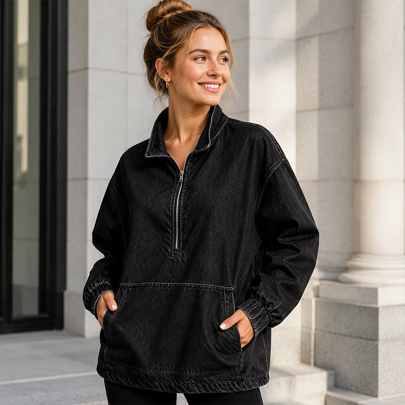 🔥Gratis verzending✈️Dames Relaxed Fit Spijkerjas – Losse Pasvorm, Tijdloze Look & Makkelijk te Combineren
