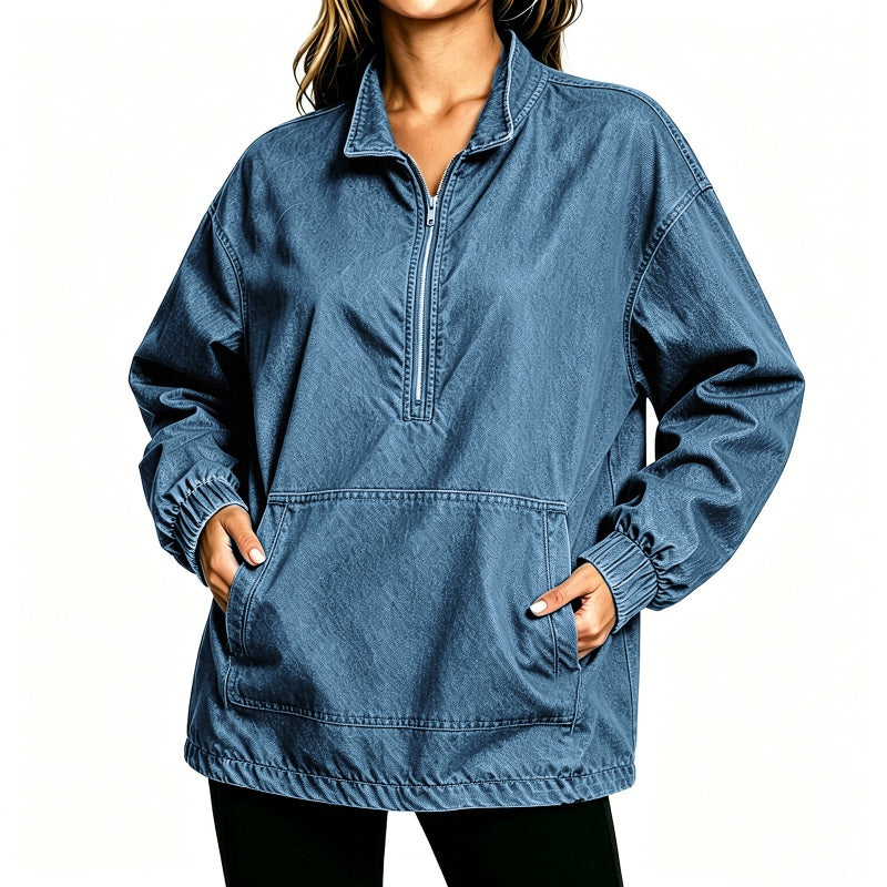 🔥Gratis verzending✈️Dames Relaxed Fit Spijkerjas – Losse Pasvorm, Tijdloze Look & Makkelijk te Combineren