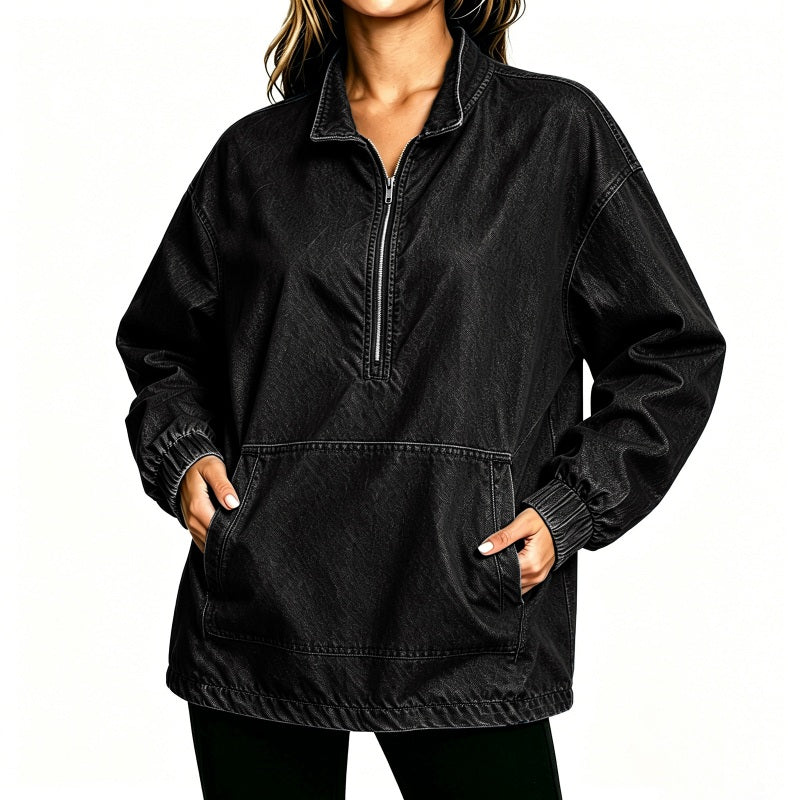 🔥Gratis verzending✈️Dames Relaxed Fit Spijkerjas – Losse Pasvorm, Tijdloze Look & Makkelijk te Combineren