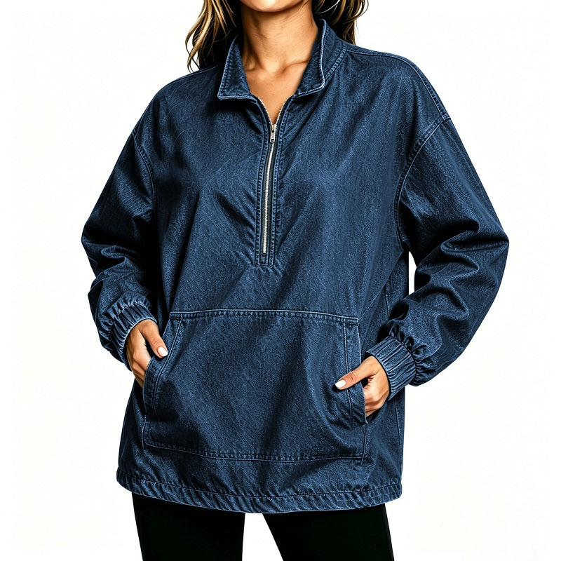 🔥Gratis verzending✈️Dames Relaxed Fit Spijkerjas – Losse Pasvorm, Tijdloze Look & Makkelijk te Combineren