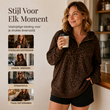 🔥Gratis verzending✈️Dames Sweater met Luipaardprint en Kwartrits – Comfortabel, Modieus & Makkelijk te Combineren