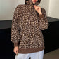 🔥Gratis verzending✈️Dames Sweater met Luipaardprint en Kwartrits – Comfortabel, Modieus & Makkelijk te Combineren