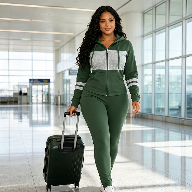 🔥Gratis verzending✈️ Dames Hoodie & Broek Set – Getailleerde Pasvorm, Comfortabel & Sportief-Chic