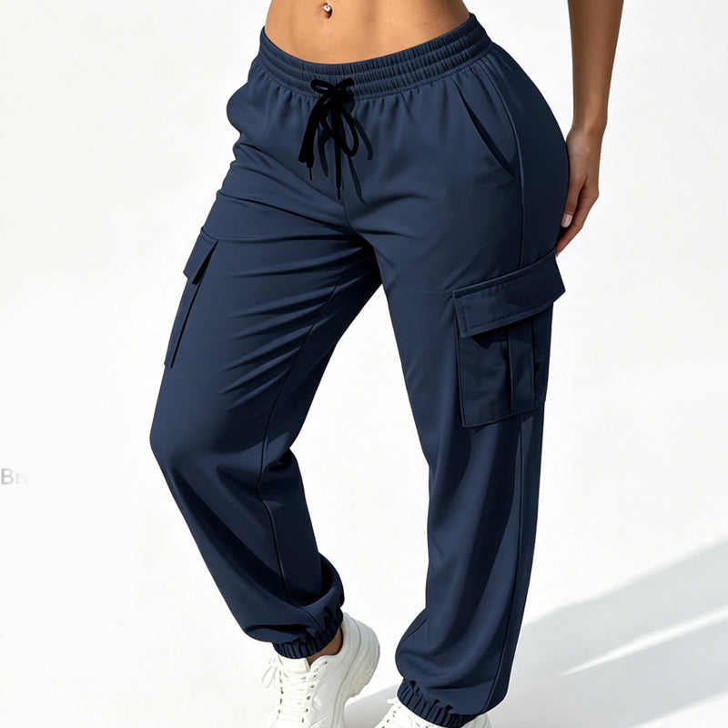 🤎 Dames Cargo Joggingbroek – Relaxed Fit, Zachte Pasvorm & Praktische Zakdetails