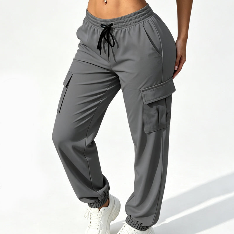 🤎 Dames Cargo Joggingbroek – Relaxed Fit, Zachte Pasvorm & Praktische Zakdetails