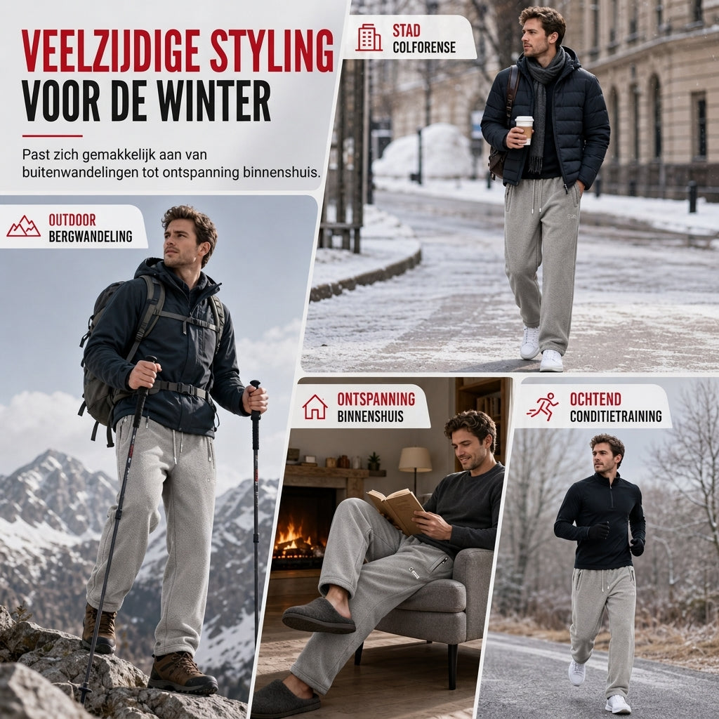 🔥Gratis verzending✈️Unisex Verwarmde Dikke Fleecebroek – Extra Warm, Zacht & Comfortabel voor Koude Dagen 🧸