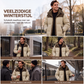 🔥Gratis verzending✈️Heren wintergevoerde capuchonjack met kleurenblokpatroon