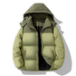 🔥Gratis verzending✈️Heren wintergevoerde capuchonjack met kleurenblokpatroon