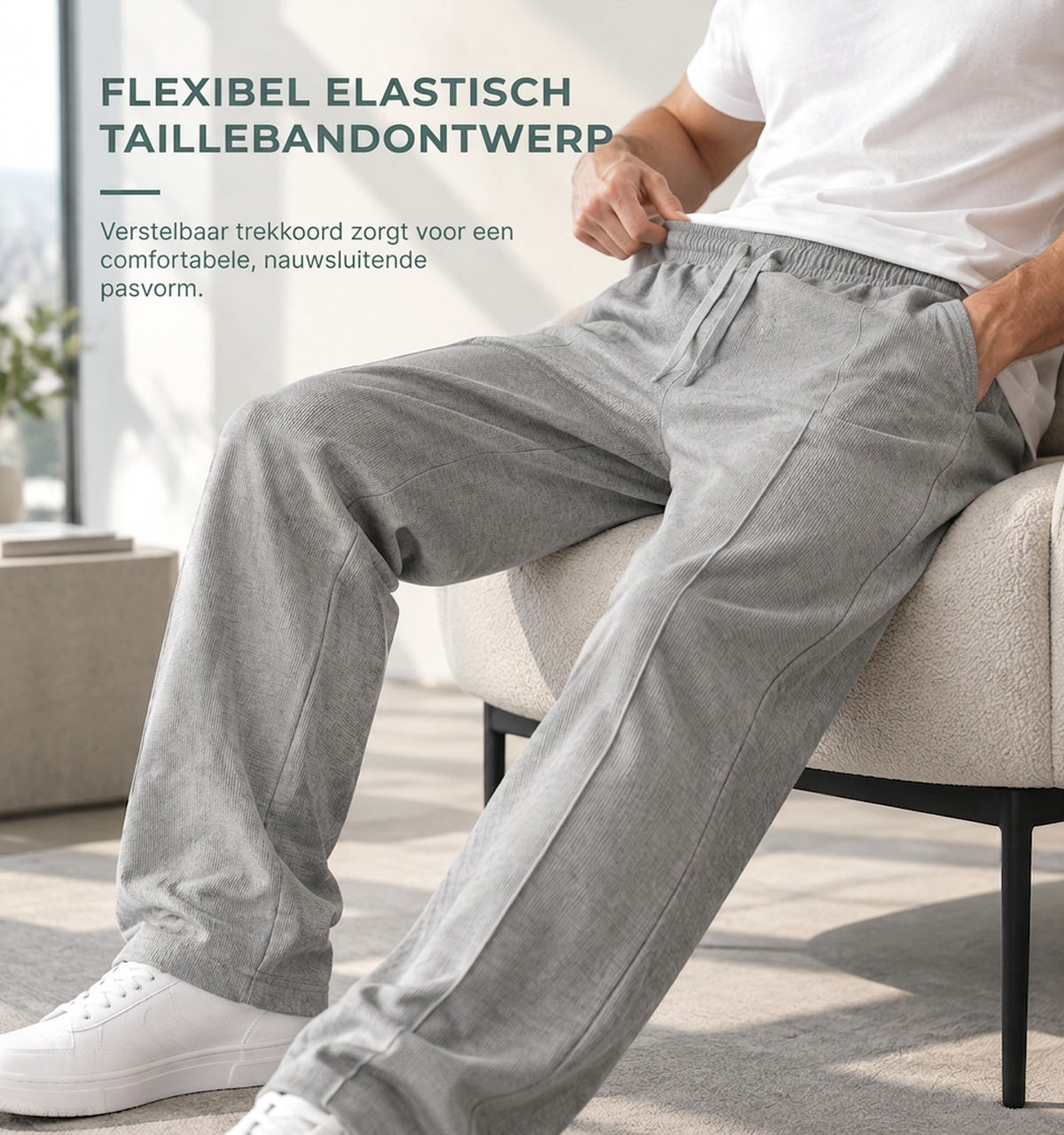 ⚡ Casual Comfort 🏃 Heren Losvallende Sportbroek – Licht, Bewegingsvrij & Ideaal voor Elke Dag
