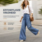 🔥Gratis verzending✈️Dames High-Waist Wide-Leg Jeans – Comfortabele Pasvorm & Optisch Langere Benen