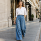 🔥Gratis verzending✈️Dames High-Waist Wide-Leg Jeans – Comfortabele Pasvorm & Optisch Langere Benen