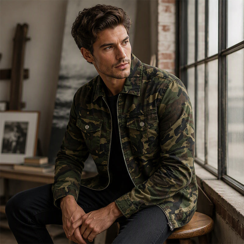 🧥 Street Style Heren Denimjack ✨ Stoere Look, Comfortabele Pasvorm & Veelzijdig te Combineren