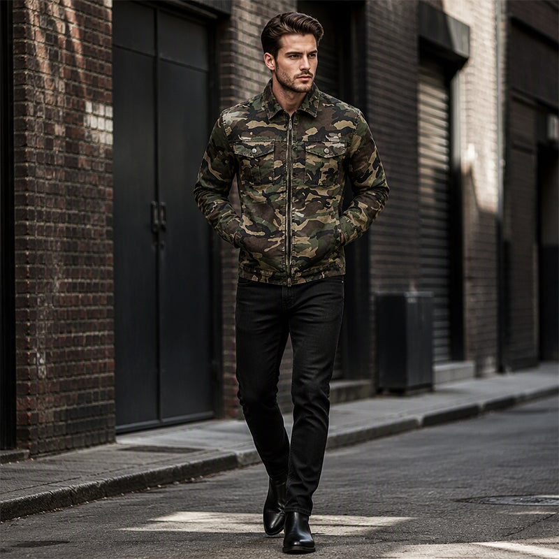 🧥 Street Style Heren Denimjack ✨ Stoere Look, Comfortabele Pasvorm & Veelzijdig te Combineren