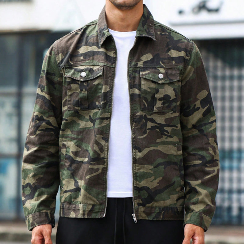 🧥 Street Style Heren Denimjack ✨ Stoere Look, Comfortabele Pasvorm & Veelzijdig te Combineren
