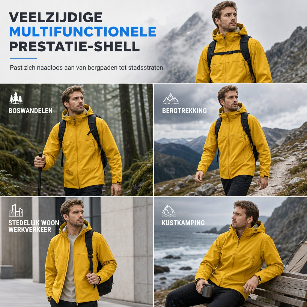 🔥Gratis verzending✈️Unisex outdoor hooded softshell jack