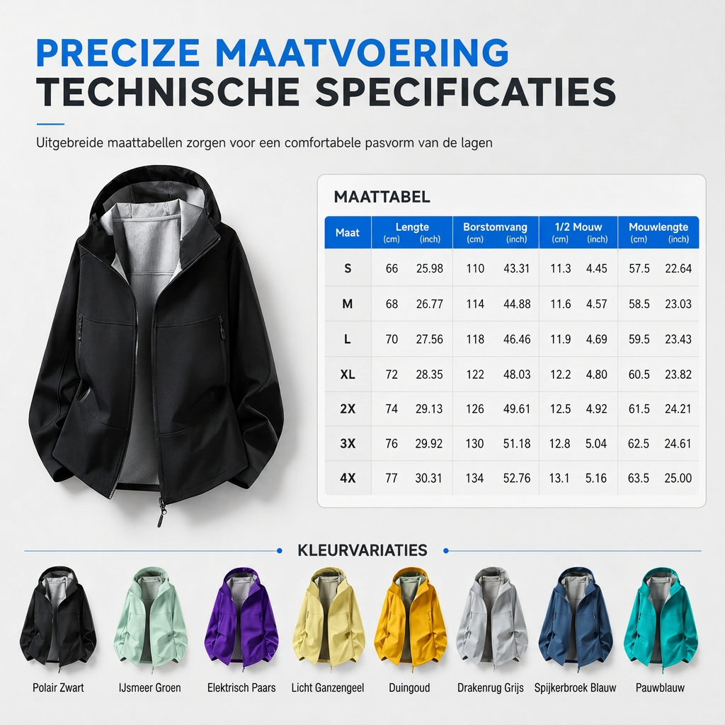 🔥Gratis verzending✈️Unisex outdoor hooded softshell jack