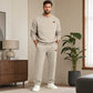 🔥Gratis verzending✈️Herenset van jacquard sweatshirt met letters en joggingbroek met trekkoord