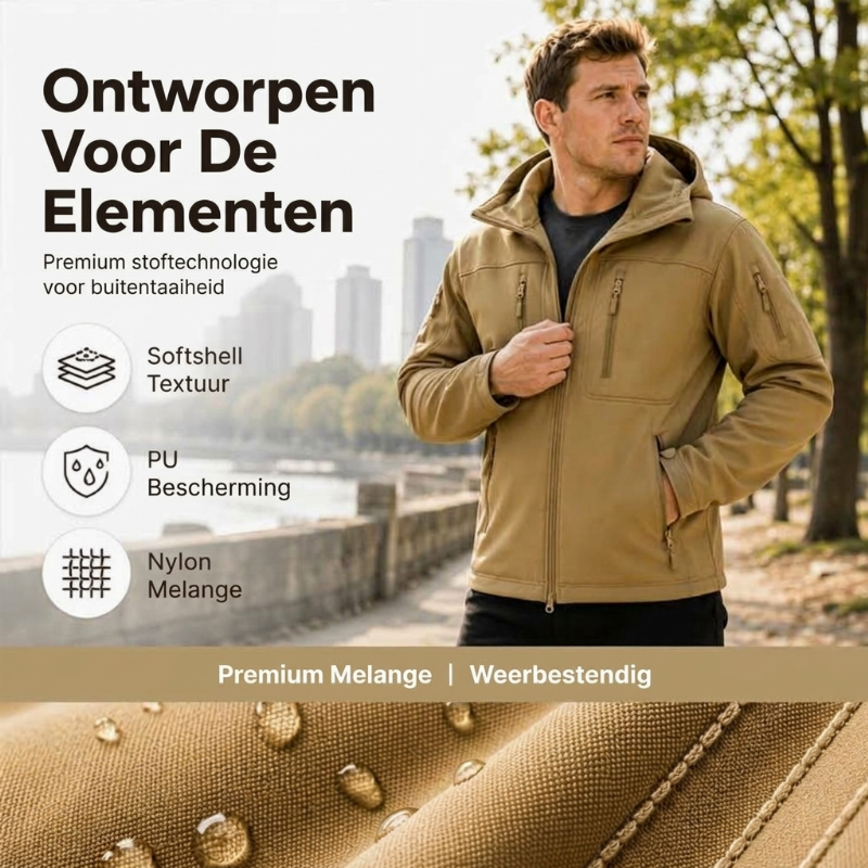 🔥Gratis verzending✈️Winddichte thermische softshelljas voor heren