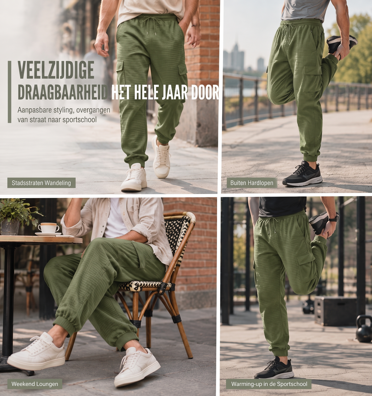 👖Casuele joggingcargobroek voor heren