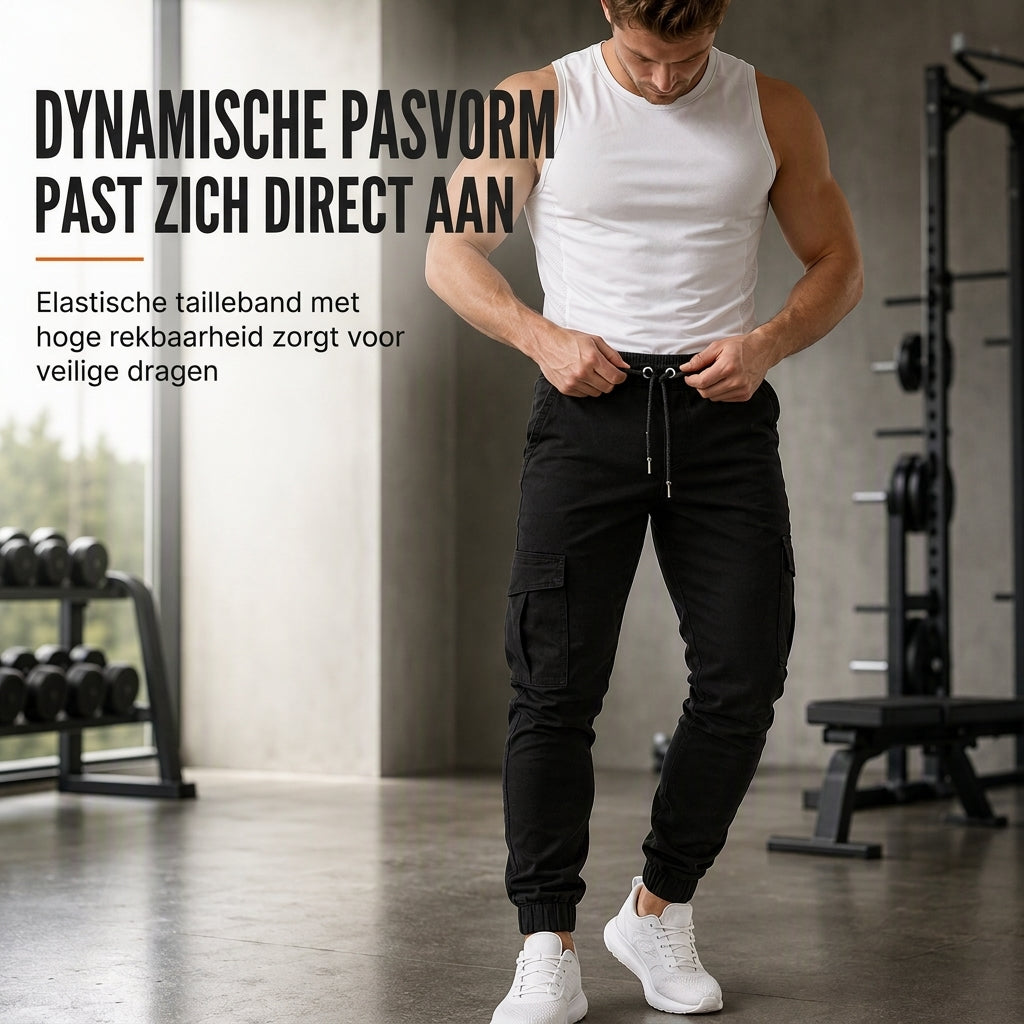 👖😍Casual effen gekleurde cargo joggingbroek voor heren