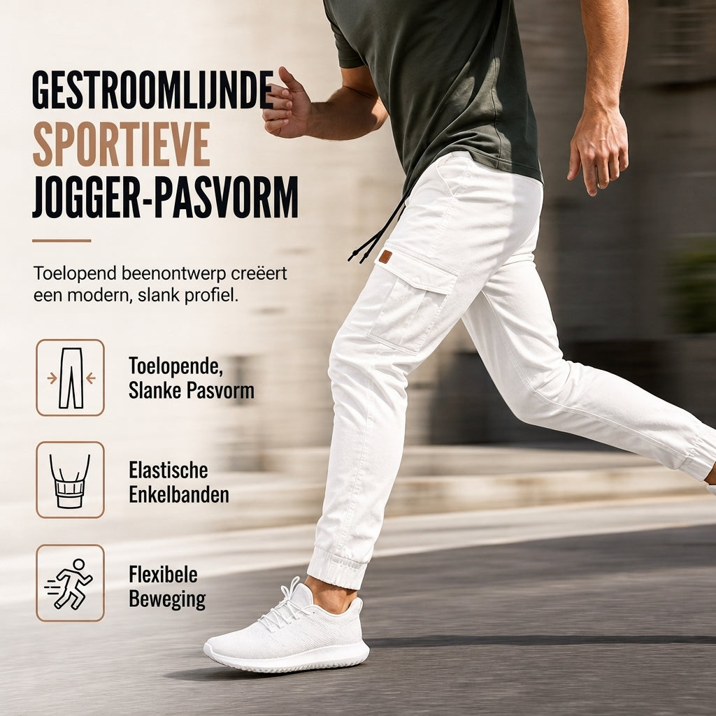 👖😍Casual effen gekleurde cargo joggingbroek voor heren