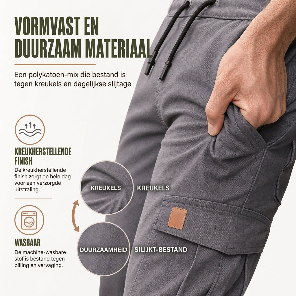 👖😍Casual effen gekleurde cargo joggingbroek voor heren