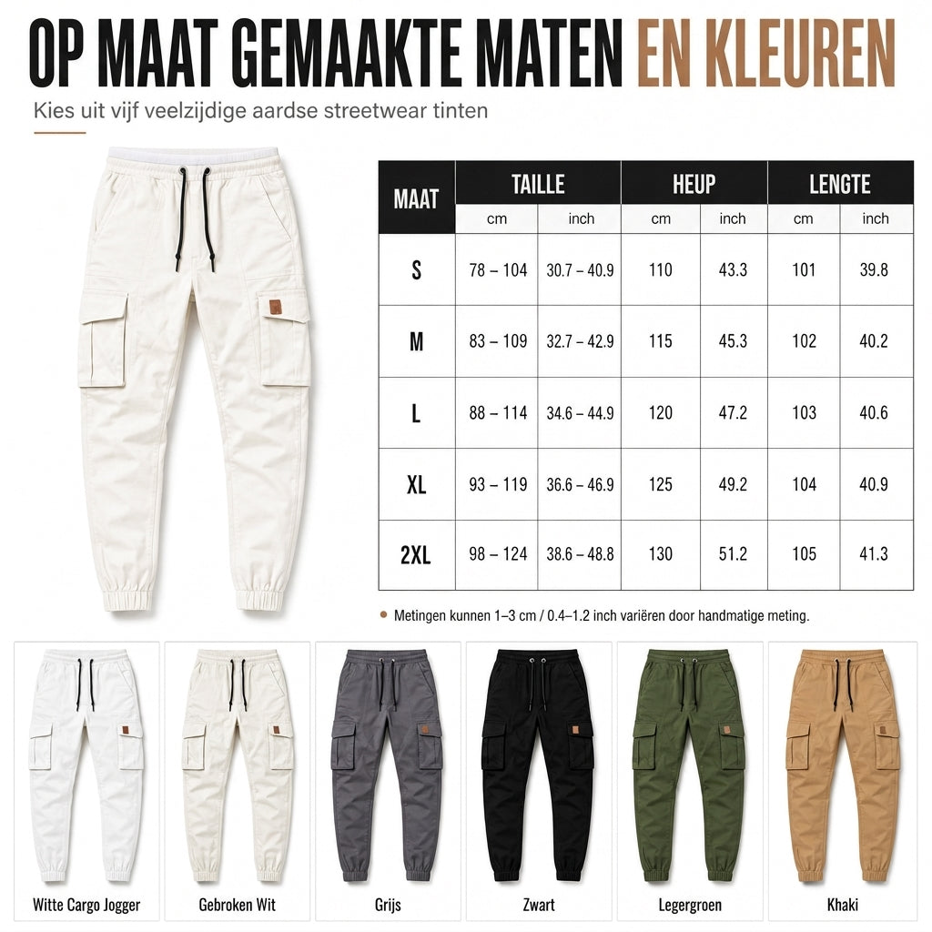 👖😍Casual effen gekleurde cargo joggingbroek voor heren