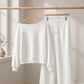 🔥Gratis verzending✈️Set bestaande uit een casual off-shoulder top en een broek met wijde pijpen voor dames