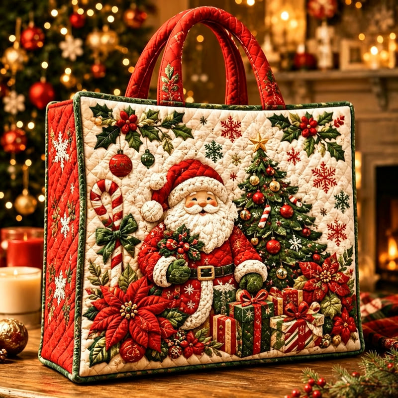 😍🎁Gewatteerde draagtas met kerstthema