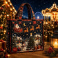 😍🎁Gewatteerde draagtas met kerstthema