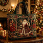 😍🎁Gewatteerde draagtas met kerstthema