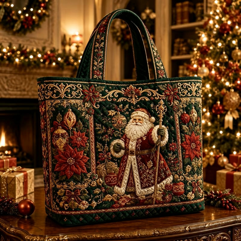 😍🎁Gewatteerde draagtas met kerstthema