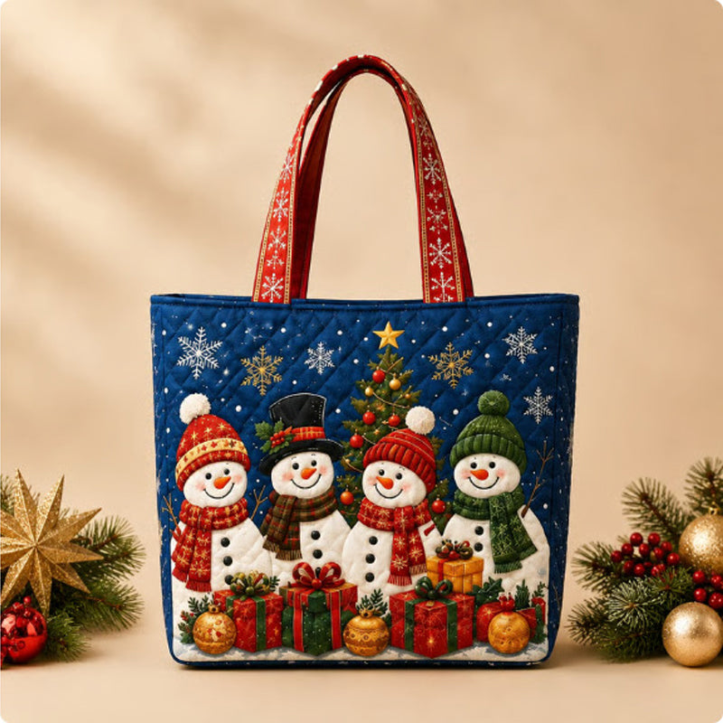 😍🎁Gewatteerde draagtas met kerstthema