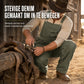 Heren zware katoenen denim overalls, relaxed fit, rechte pijpen tuinbroeken met multifunctionele zakken