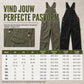 Heren zware katoenen denim overalls, relaxed fit, rechte pijpen tuinbroeken met multifunctionele zakken