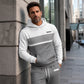 🔥Gratis verzending✈️Heren casual colour-block hoodie en broek set