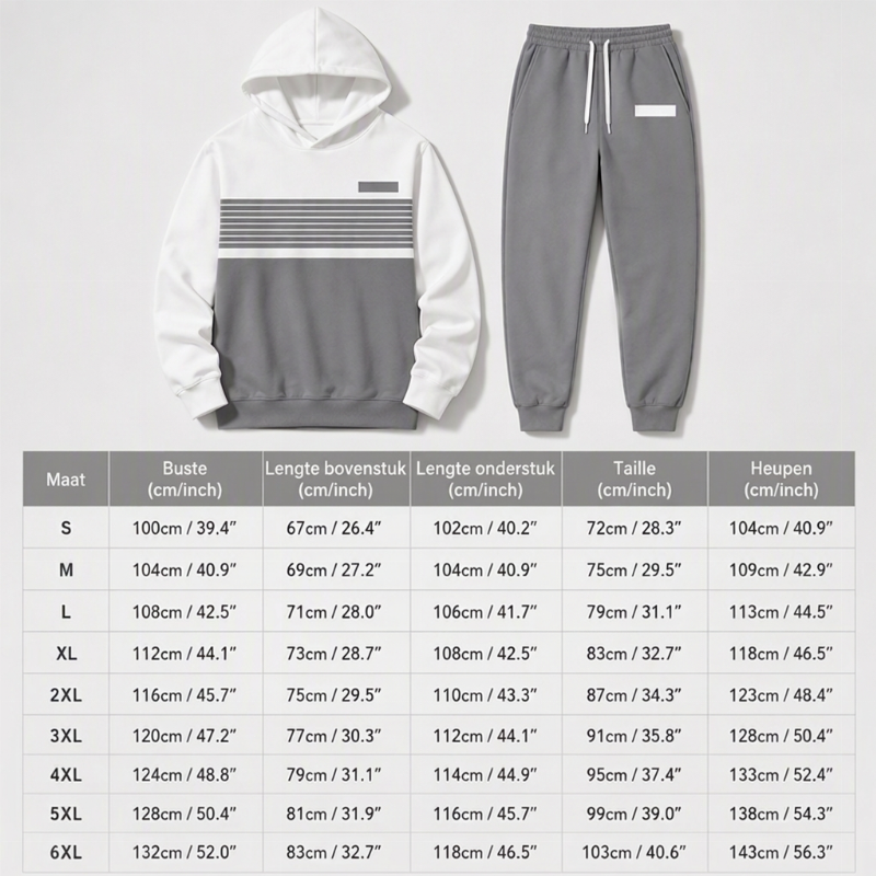 🔥Gratis verzending✈️Heren casual colour-block hoodie en broek set