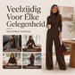 🔥Gratis verzending✈️ Dames Coltrui Gebreide Top & Wijde Pijpen Broek – Comfortabel, Stijlvol & Zacht