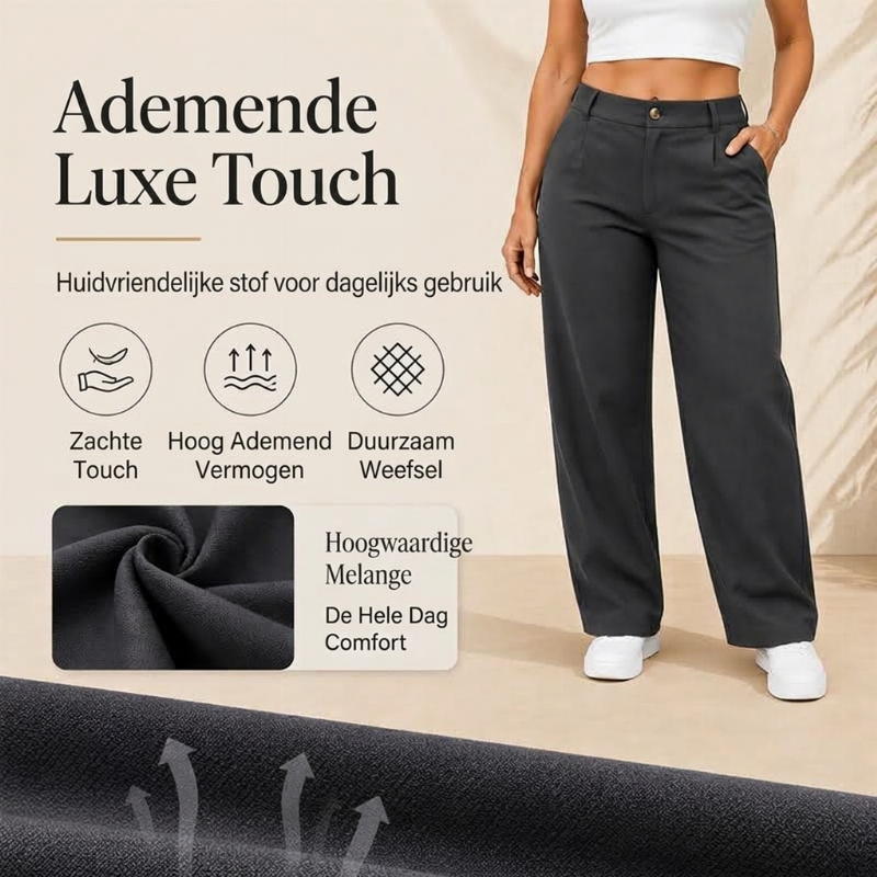 ✨ Tijdloze Favoriet 👖 Dames Hoge Taille Pantalon met Rechte Pijpen – Elegant, Comfortabel & Veelzijdig