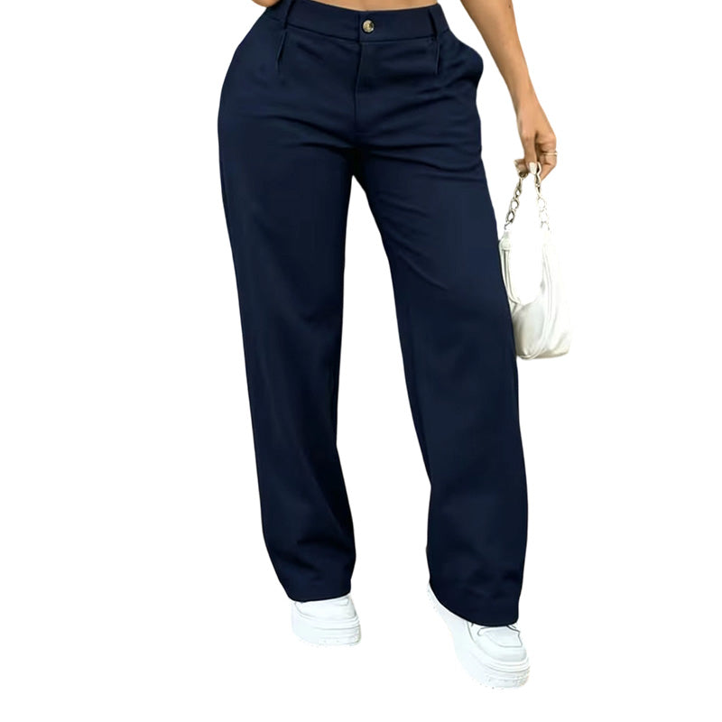 ✨ Tijdloze Favoriet 👖 Dames Hoge Taille Pantalon met Rechte Pijpen – Elegant, Comfortabel & Veelzijdig