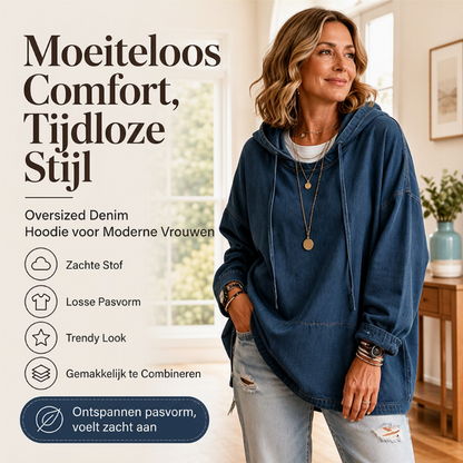 🔥Gratis verzending✈️Casual denimhoodie voor dames