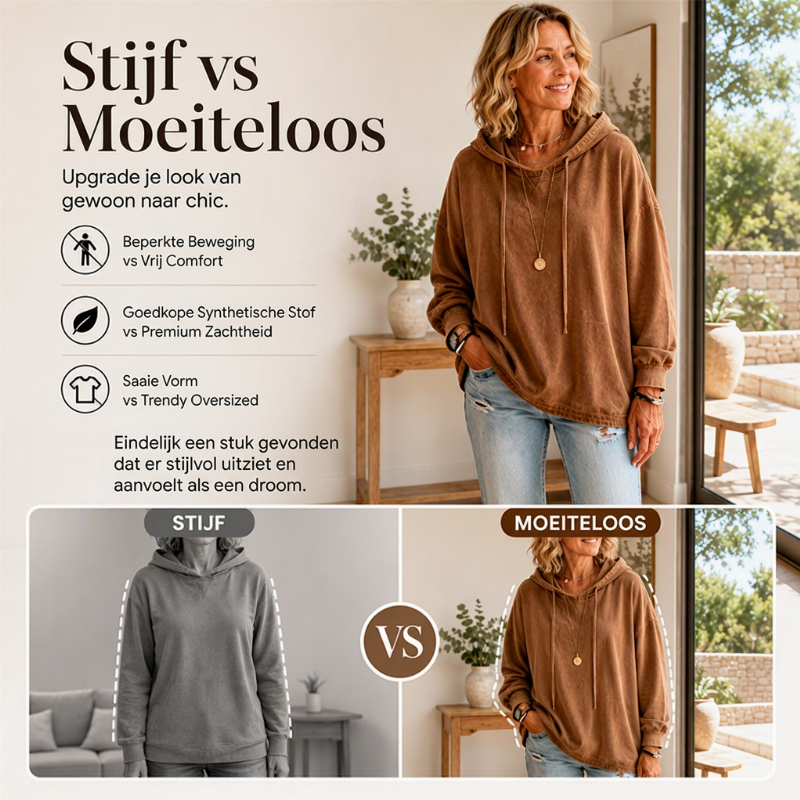 🔥Gratis verzending✈️Casual denimhoodie voor dames