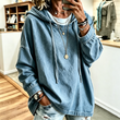 🔥Gratis verzending✈️Casual denimhoodie voor dames