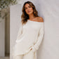 😍Off-shoulder top voor dames met splitzoom