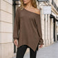 😍Off-shoulder top voor dames met splitzoom
