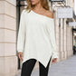 😍Off-shoulder top voor dames met splitzoom